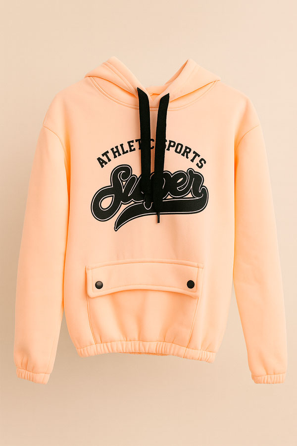 Buzo Hoodie Durazno