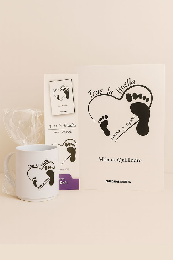 "Tras la huella" Libro + Taza